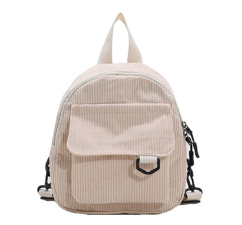 Corduroy Backpack/Small Cosmetic Bag