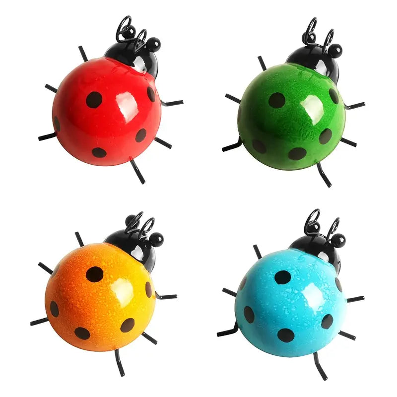 Metal Ladybug Wall Art for Indoor and Outdoor Decor