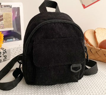 Corduroy Backpack/Small Cosmetic Bag